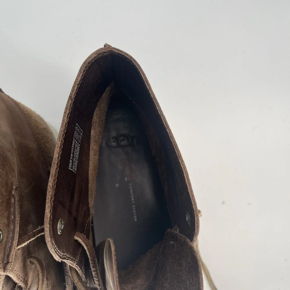 UGG Lamont Chestnut Leather Suede High Top Men's‎ Size 11 Chukka Boots 1013305